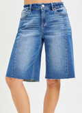 Slouchy Seamed Jorts RDS6461