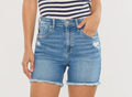 Kan Can High Rise Denim Shorts KC9430M