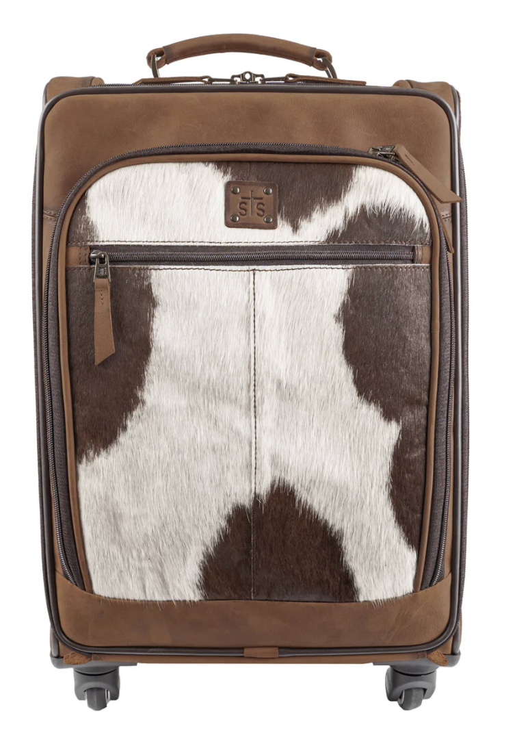 STS Cowhide Rolling Bag