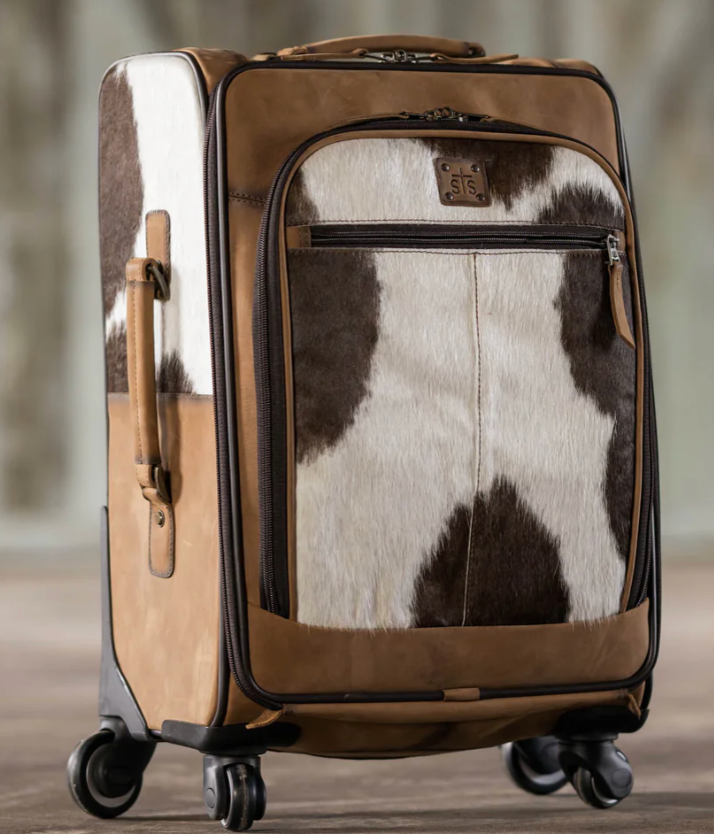 STS Cowhide Rolling Bag