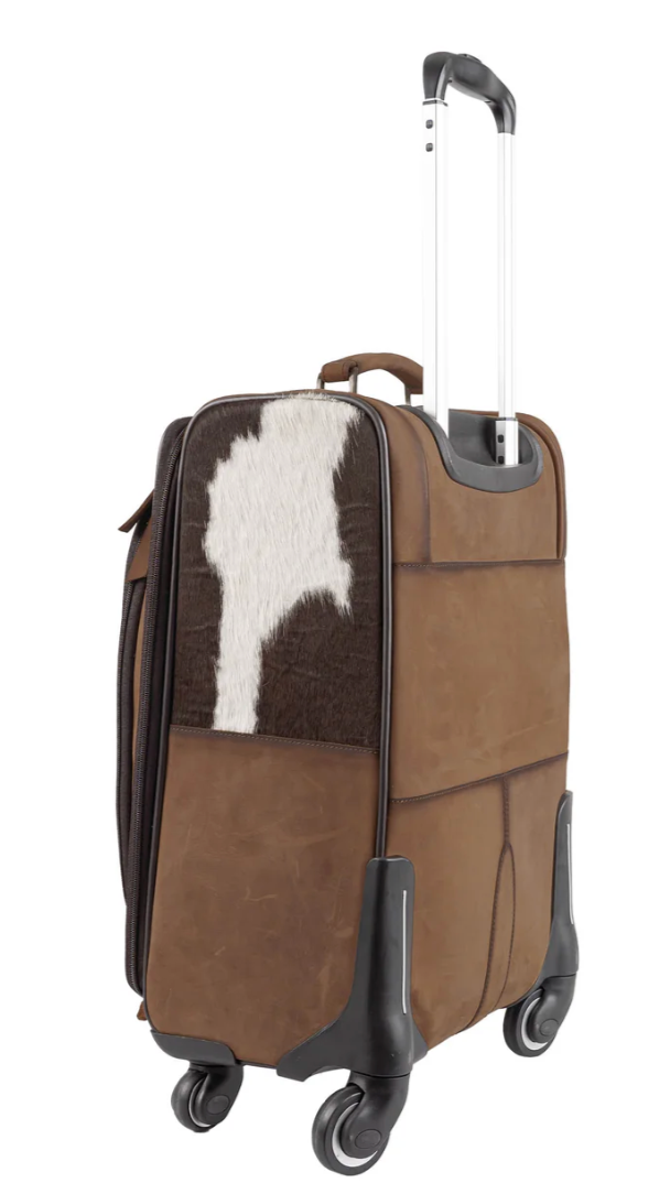 STS Cowhide Rolling Bag