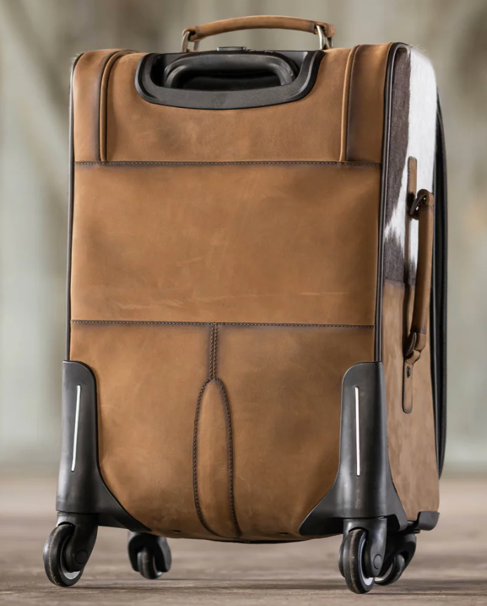 STS Cowhide Rolling Bag