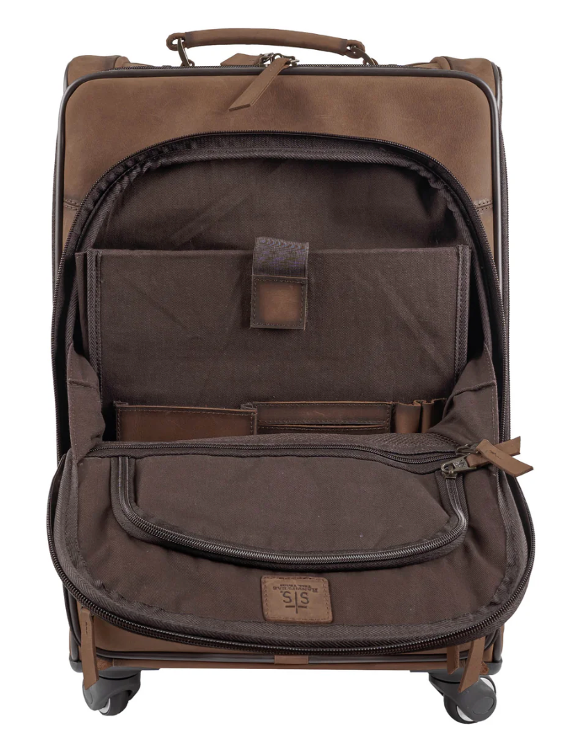 STS Cowhide Rolling Bag