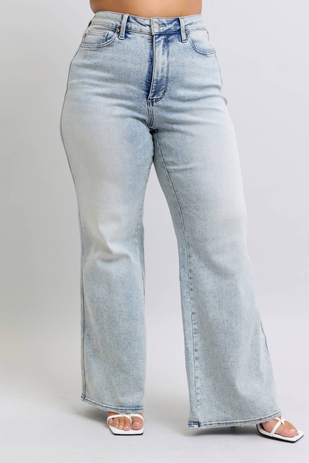 Judy Blue Plus Wide Leg Retro Acid Wash JB88867