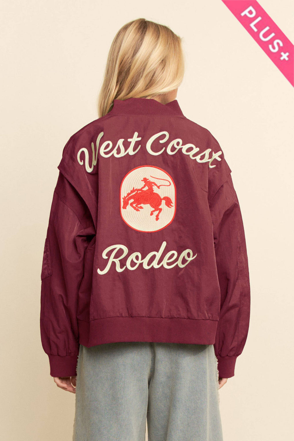 *PLUS WEST COAST RODEO EMBROIDERED BOMBER JACKET MAY 4-6