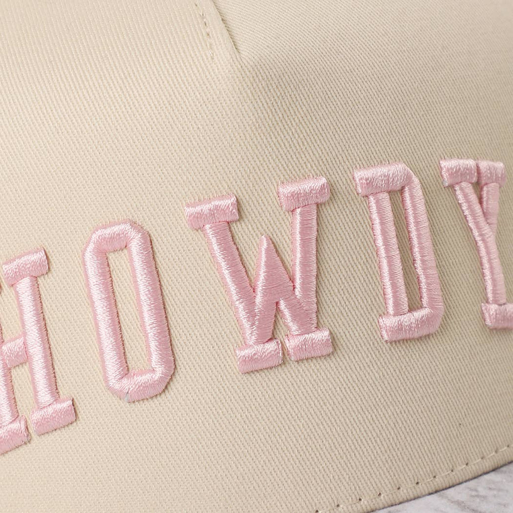 HOWDY Embroidered Two-Tone WHITE CAMO Trucker Hat