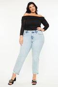 Kan Can Mid Rise Crop Straight Plus KC20063-Plus