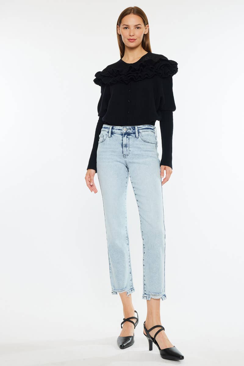 Kan Can Straight Cropped Jeans KC20063M