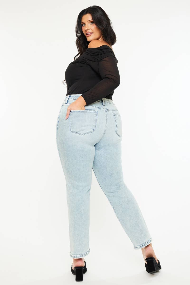 Kan Can Mid Rise Crop Straight Plus KC20063-Plus