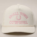 Small Town Cowgirl Corduroy Rope Trucker Hat