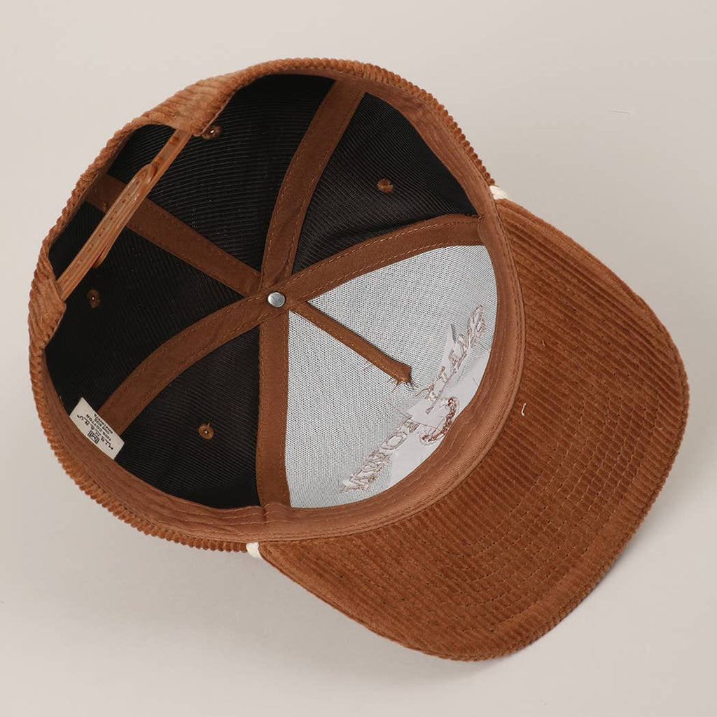 Small Town Cowgirl Corduroy Rope Trucker Hat