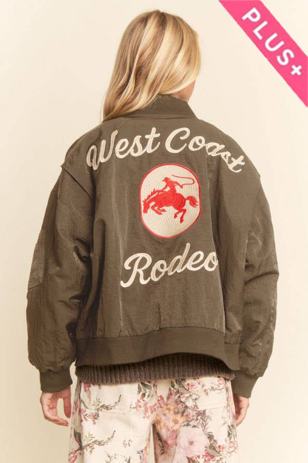 *PLUS WEST COAST RODEO EMBROIDERED BOMBER JACKET MAY 4-6