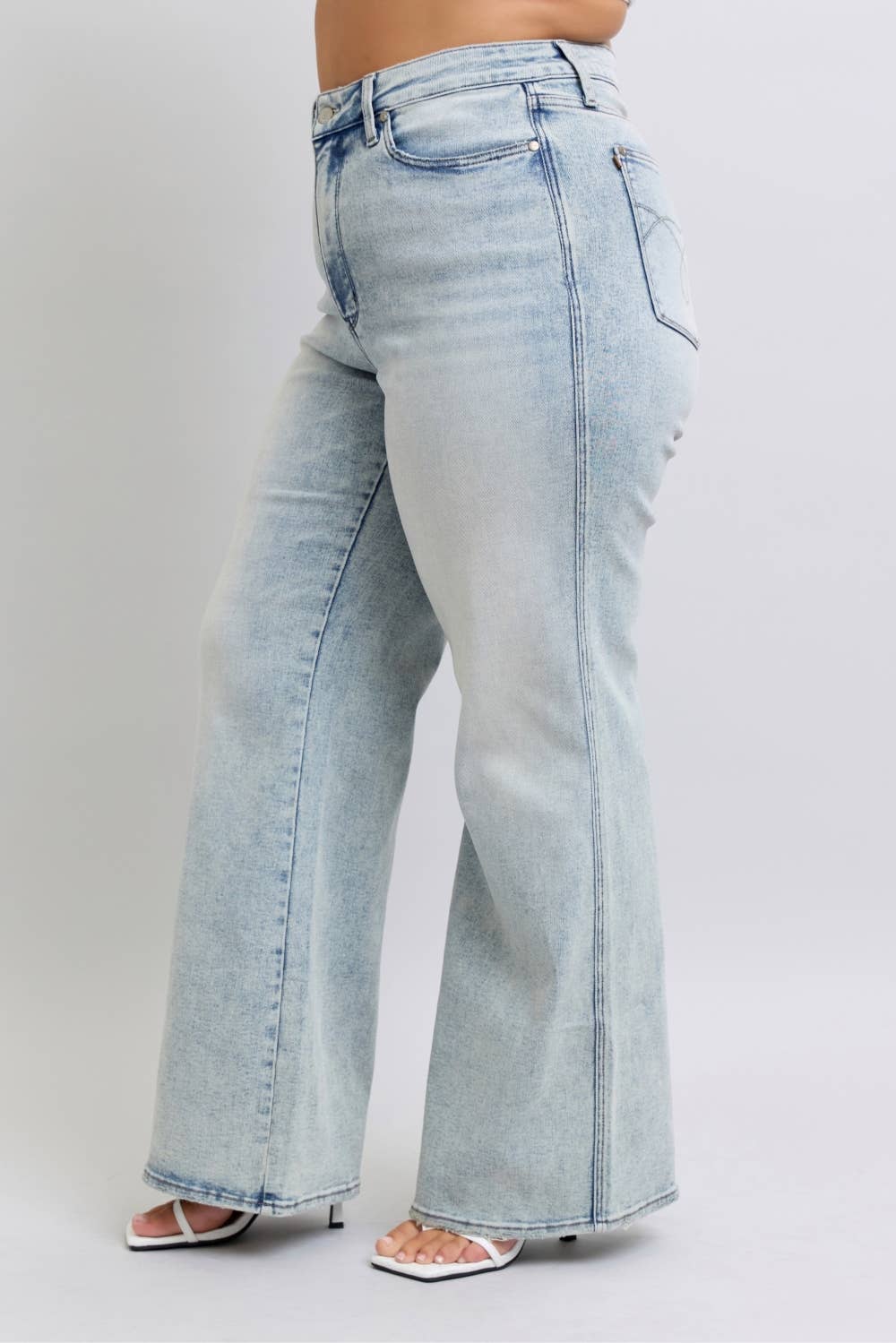 Judy Blue Plus Wide Leg Retro Acid Wash JB88867