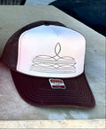 Boot Stitch Embroidered Trucker Hat