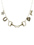 Multi Charm Horsebit 18" Necklace